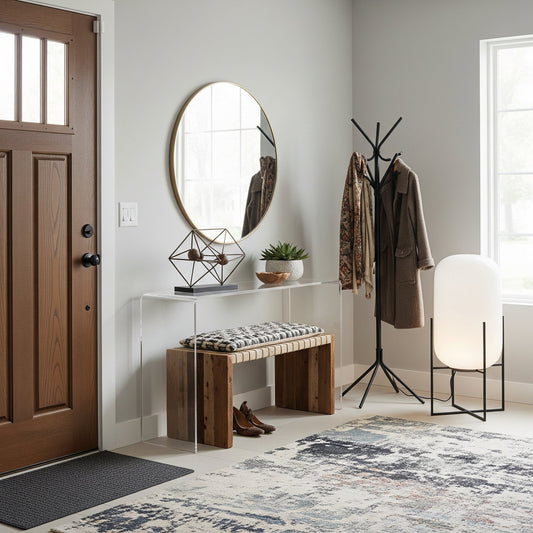 modern entryway furniture idea