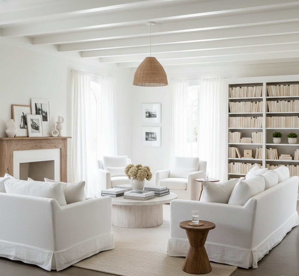 White Living Room Ideas