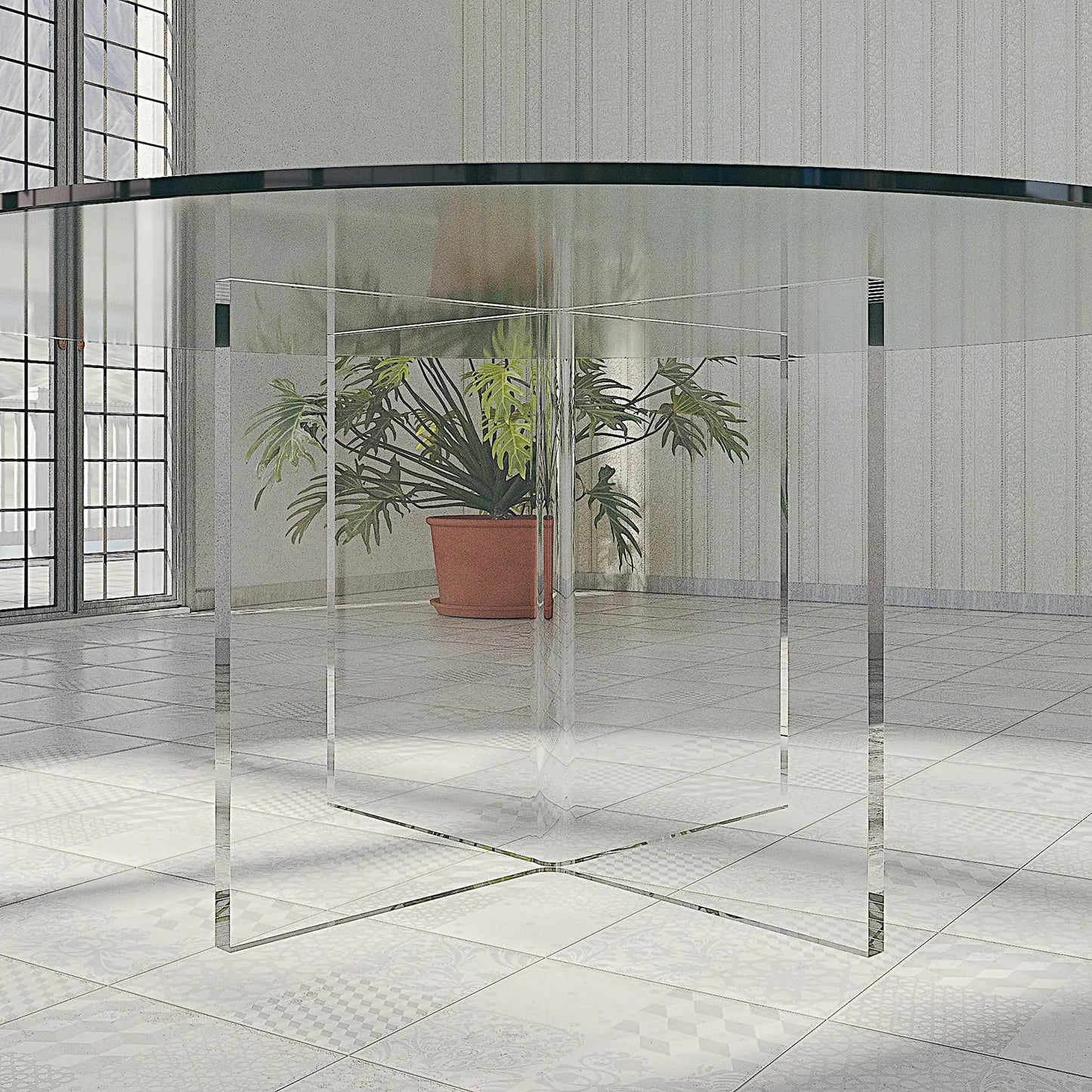 Model V Acrylic Table Base