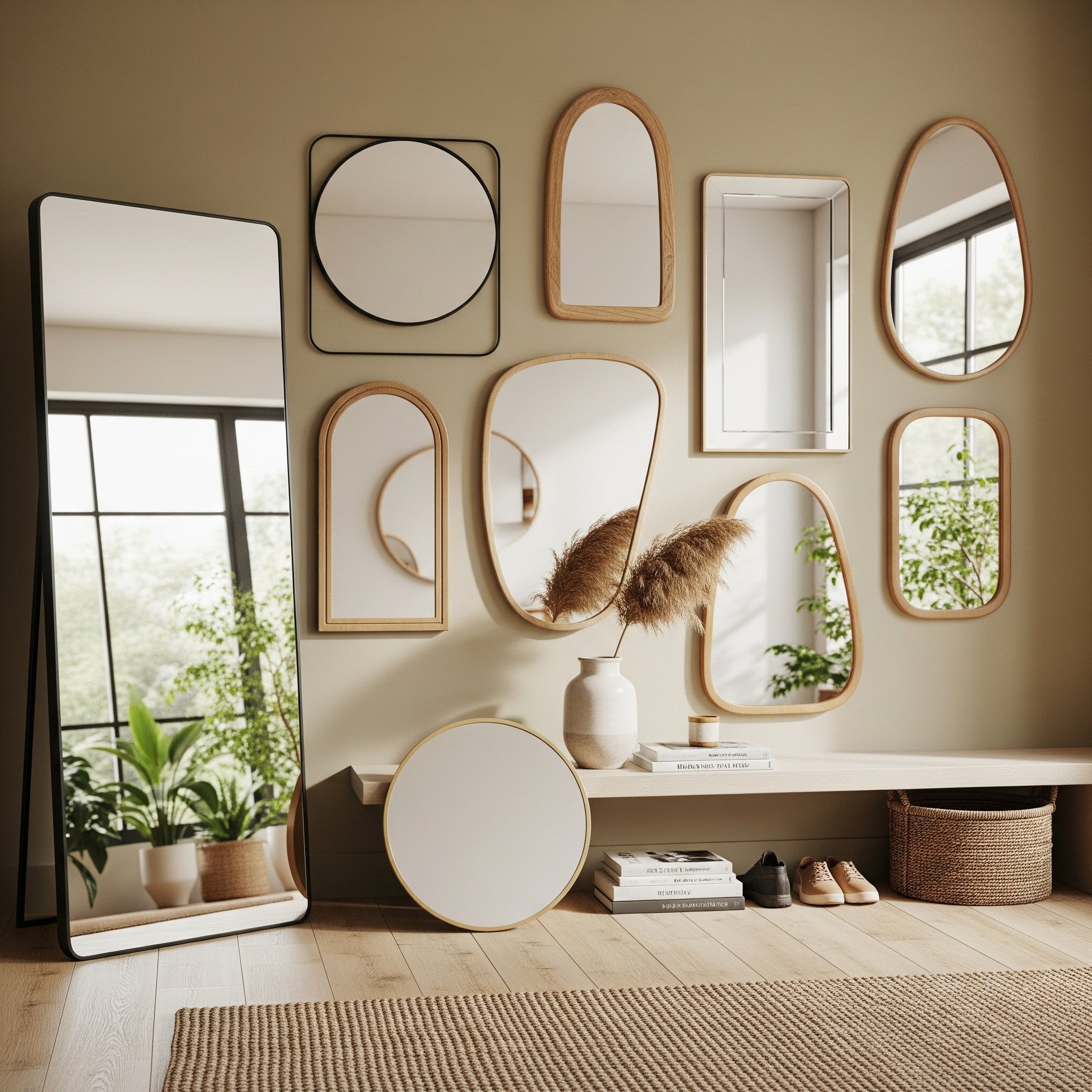 30 Modern Entryway Mirror Ideas to Elevate Your Space – Aetheris Concepts