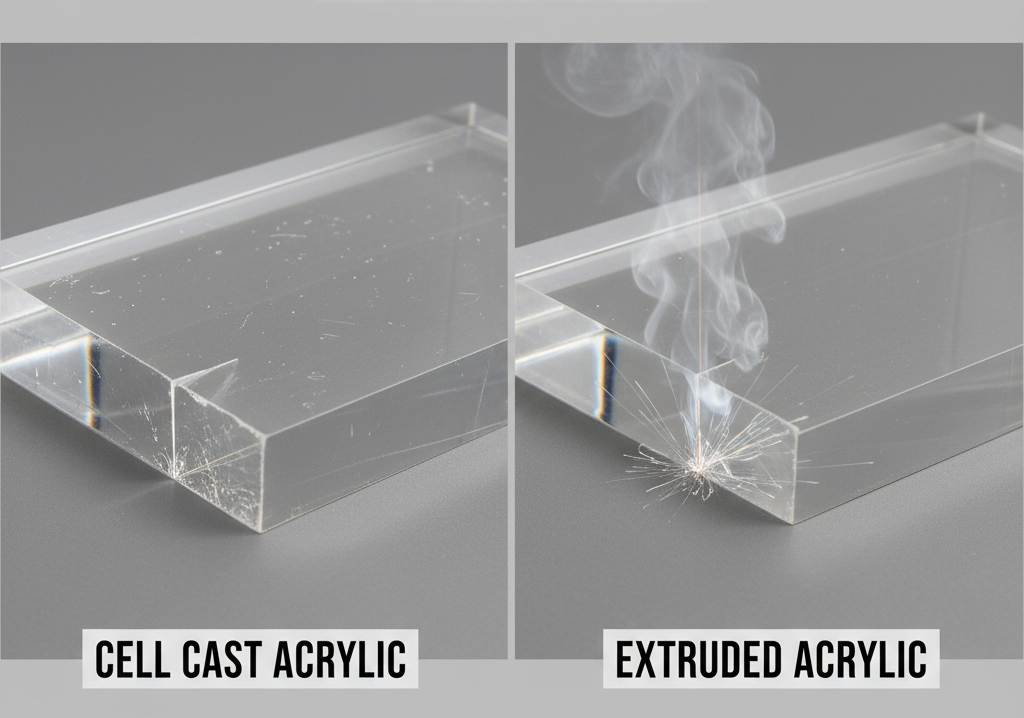 How is Acrylic Made - comparison of cell cast acrylic vs extruded acrylic