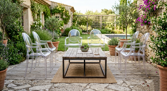 Ghost Chairs in the Patio