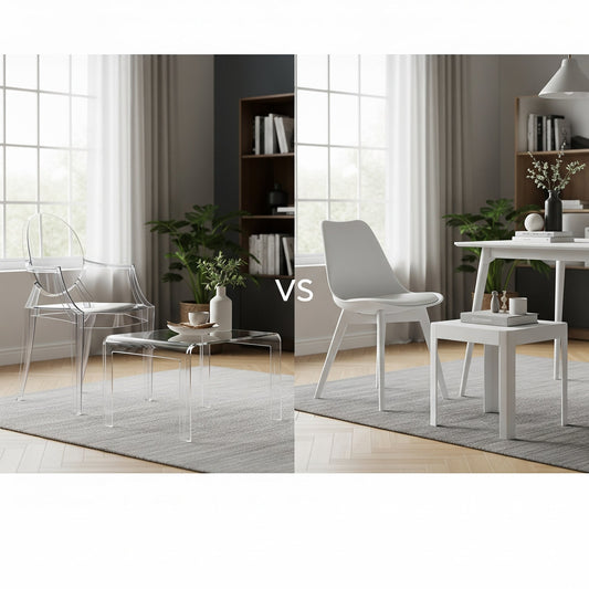 acrylic vs plastic furniture side by side comparison