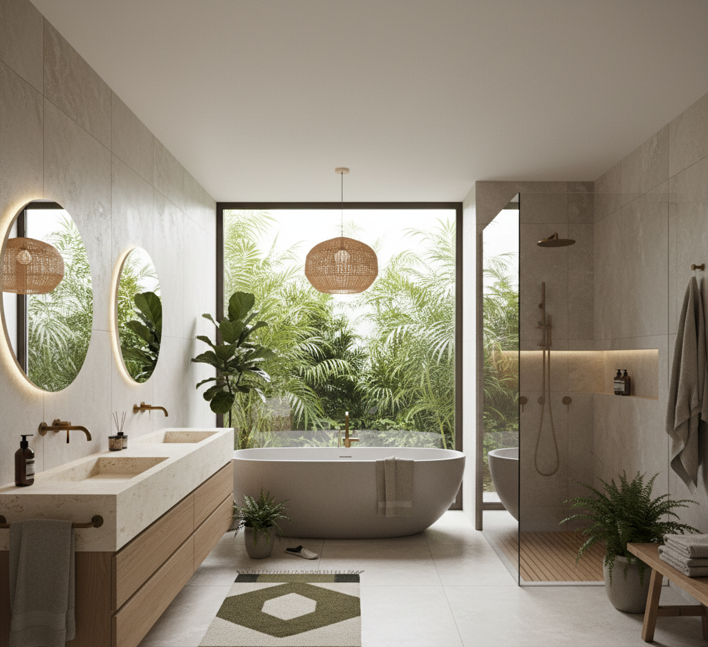 Organic Modern Bathroom Idea