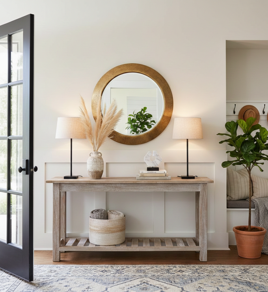 Entryway Console Table Decor Ideas