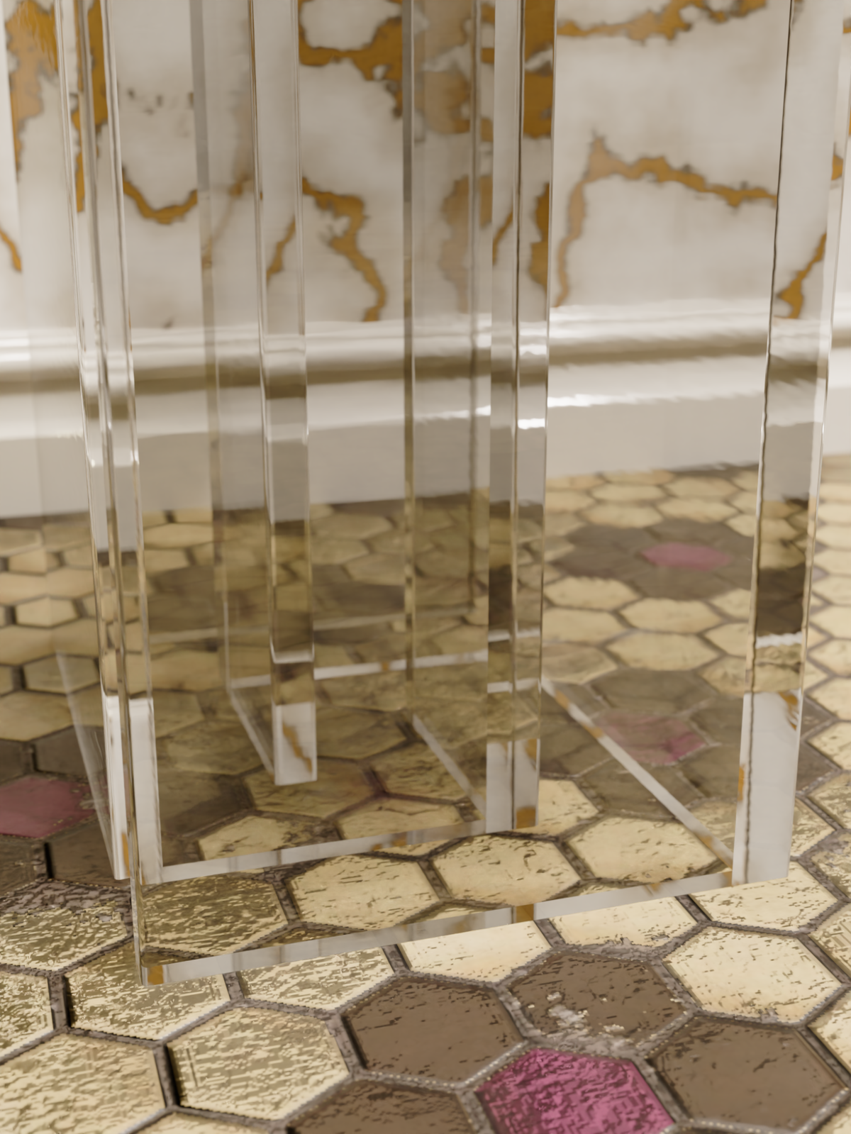 Infinity Acrylic End Table