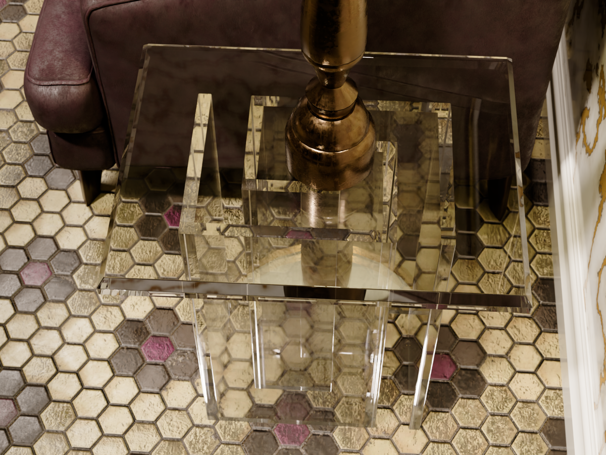 Infinity Acrylic End Table
