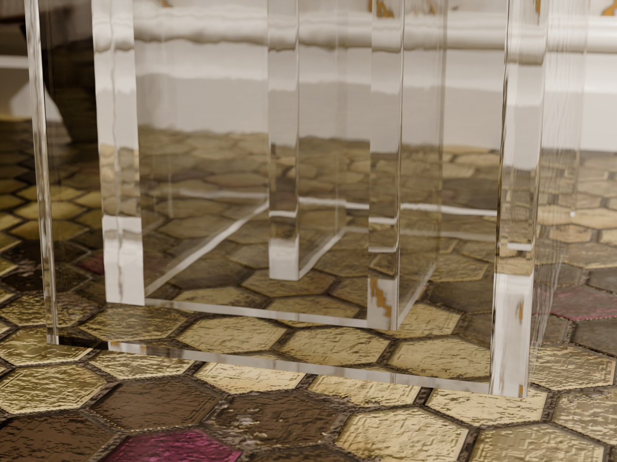 Infinity Acrylic End Table