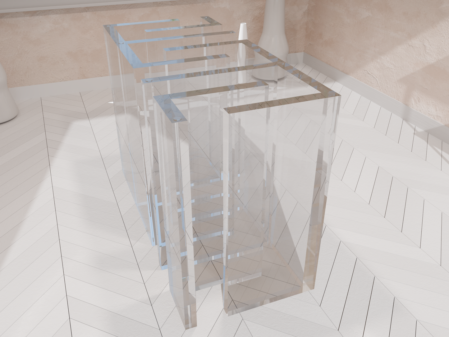 Labyrinth Acrylic Table Base