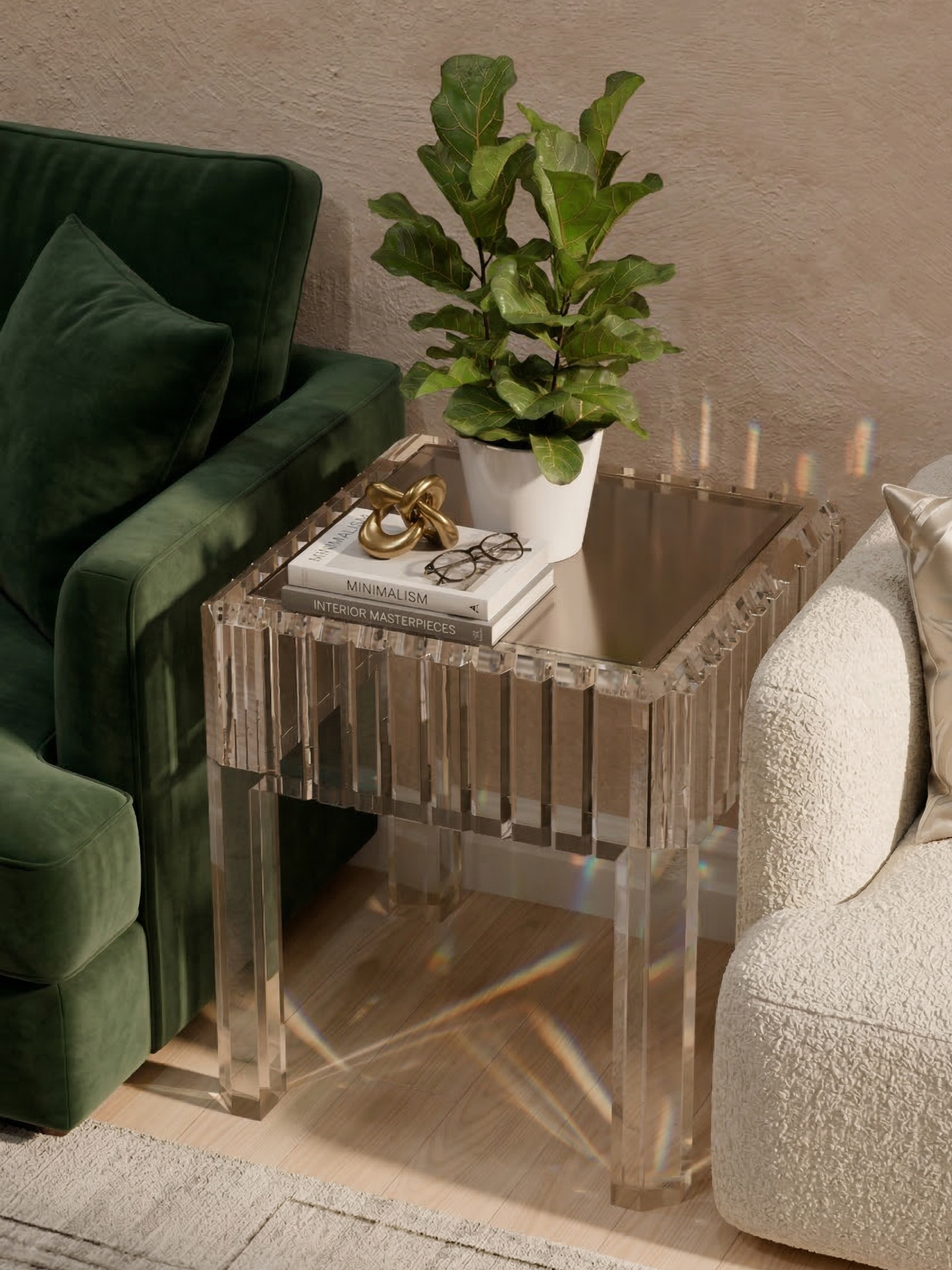 Marquise Acrylic End Table