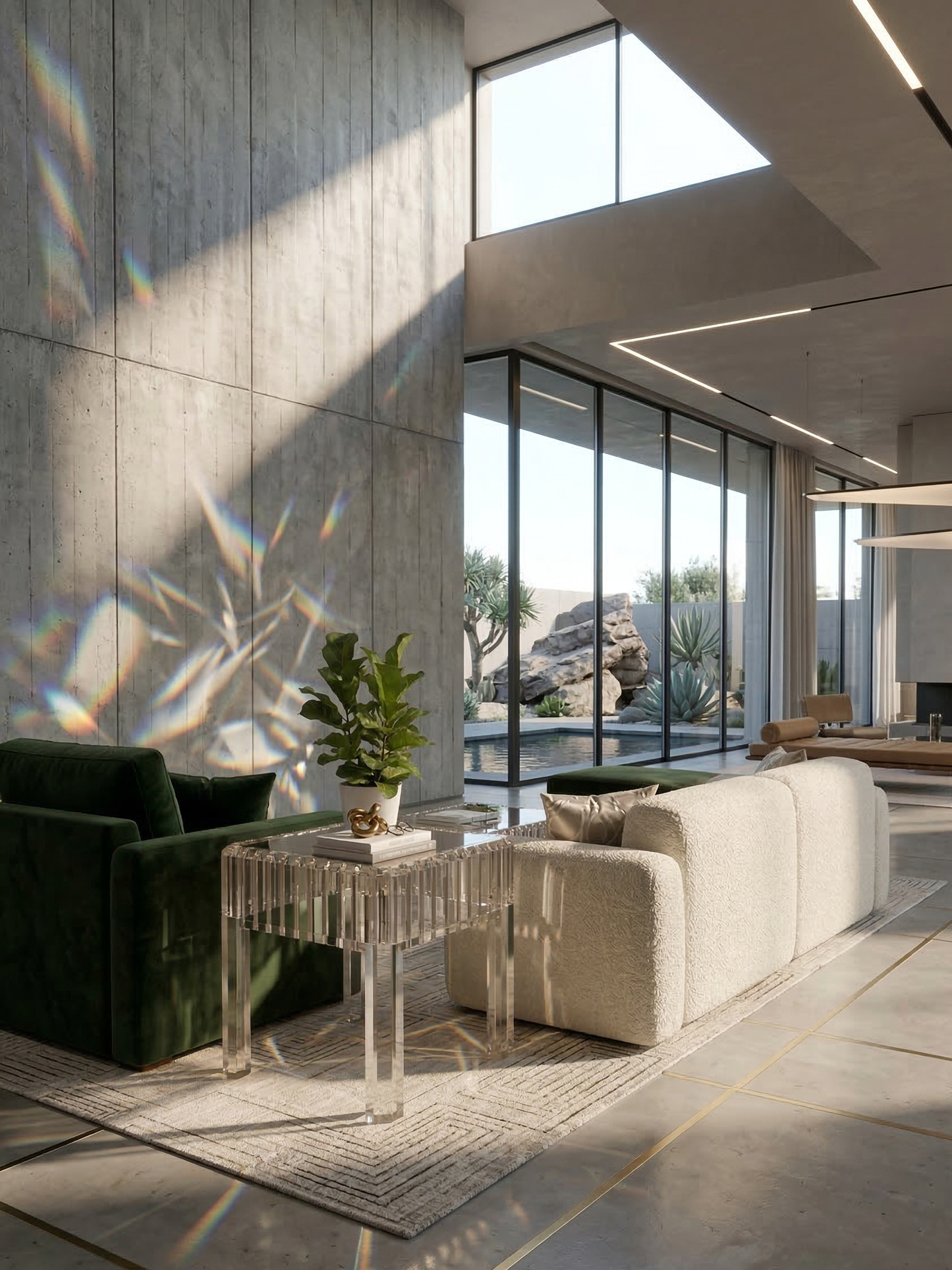 Marquise Acrylic End Table