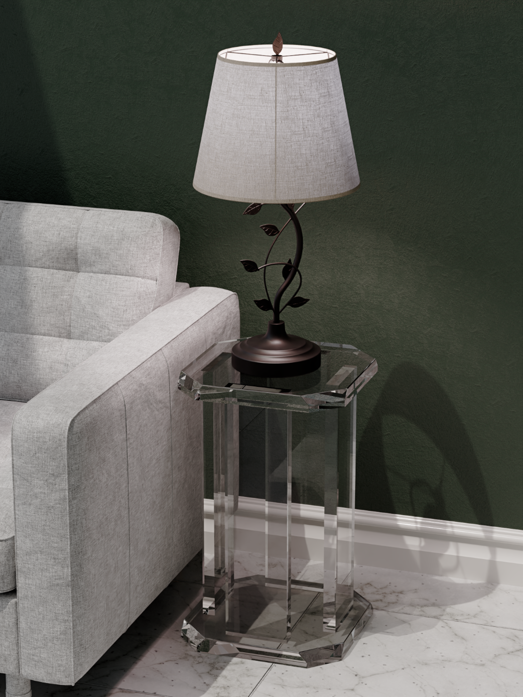 Otto Acrylic End Table