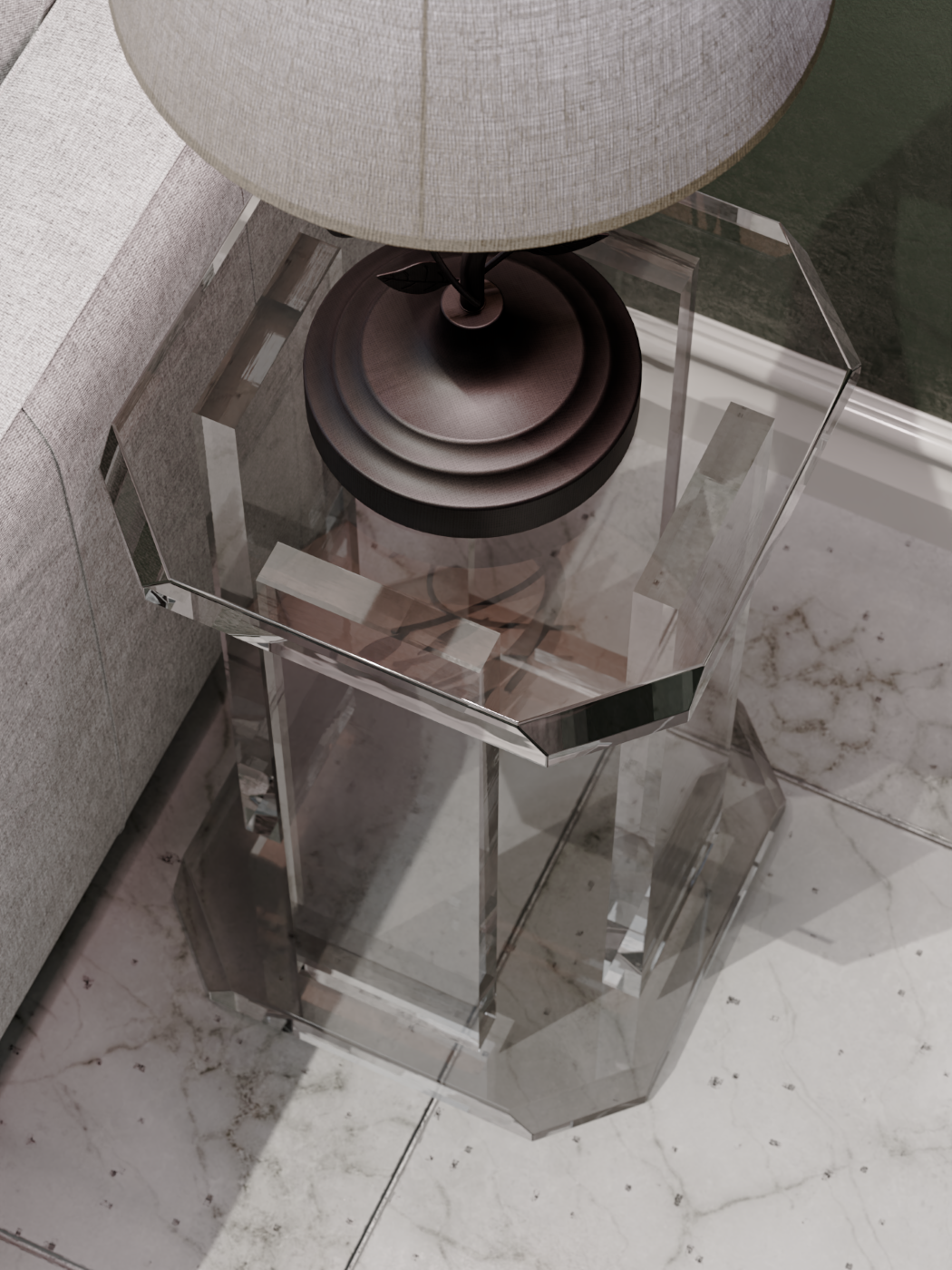 Otto Acrylic End Table