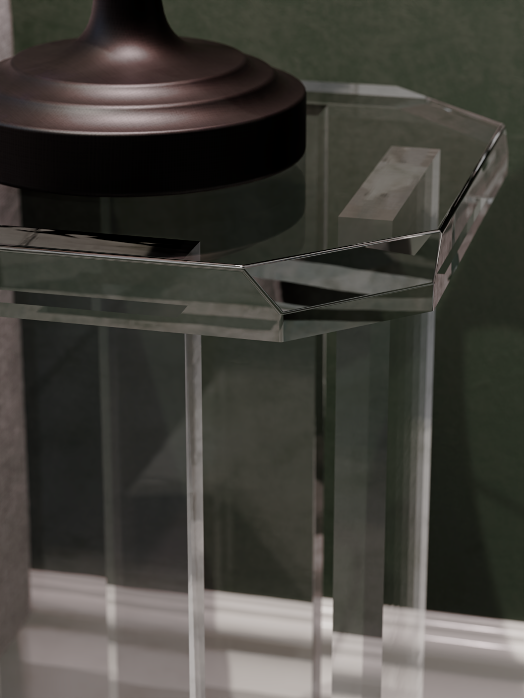 Otto Acrylic End Table
