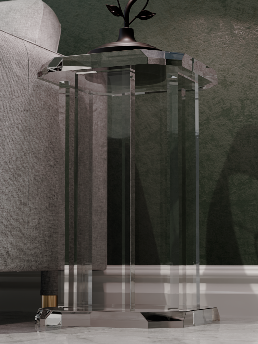 Otto Acrylic End Table