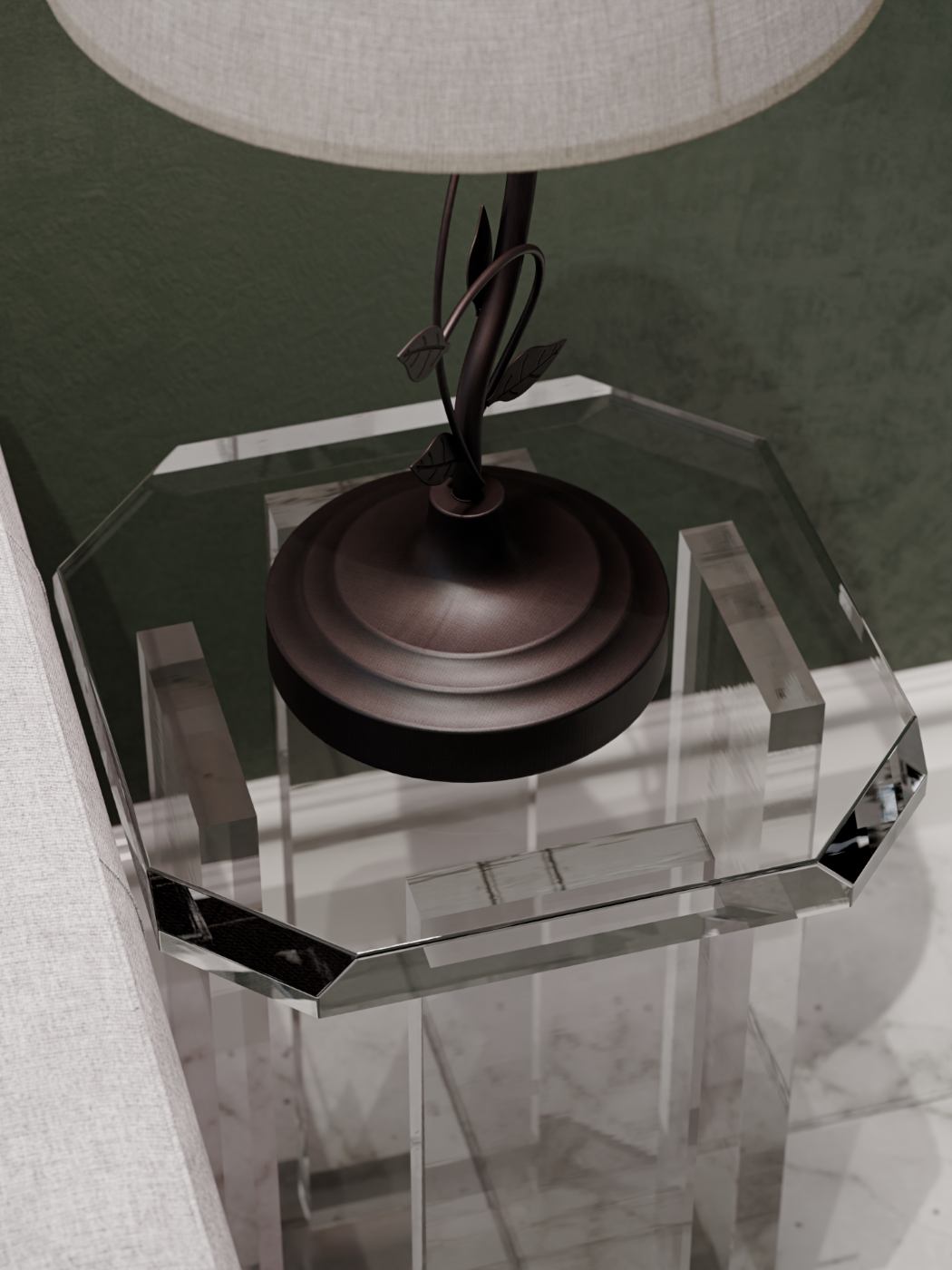 Otto Acrylic End Table