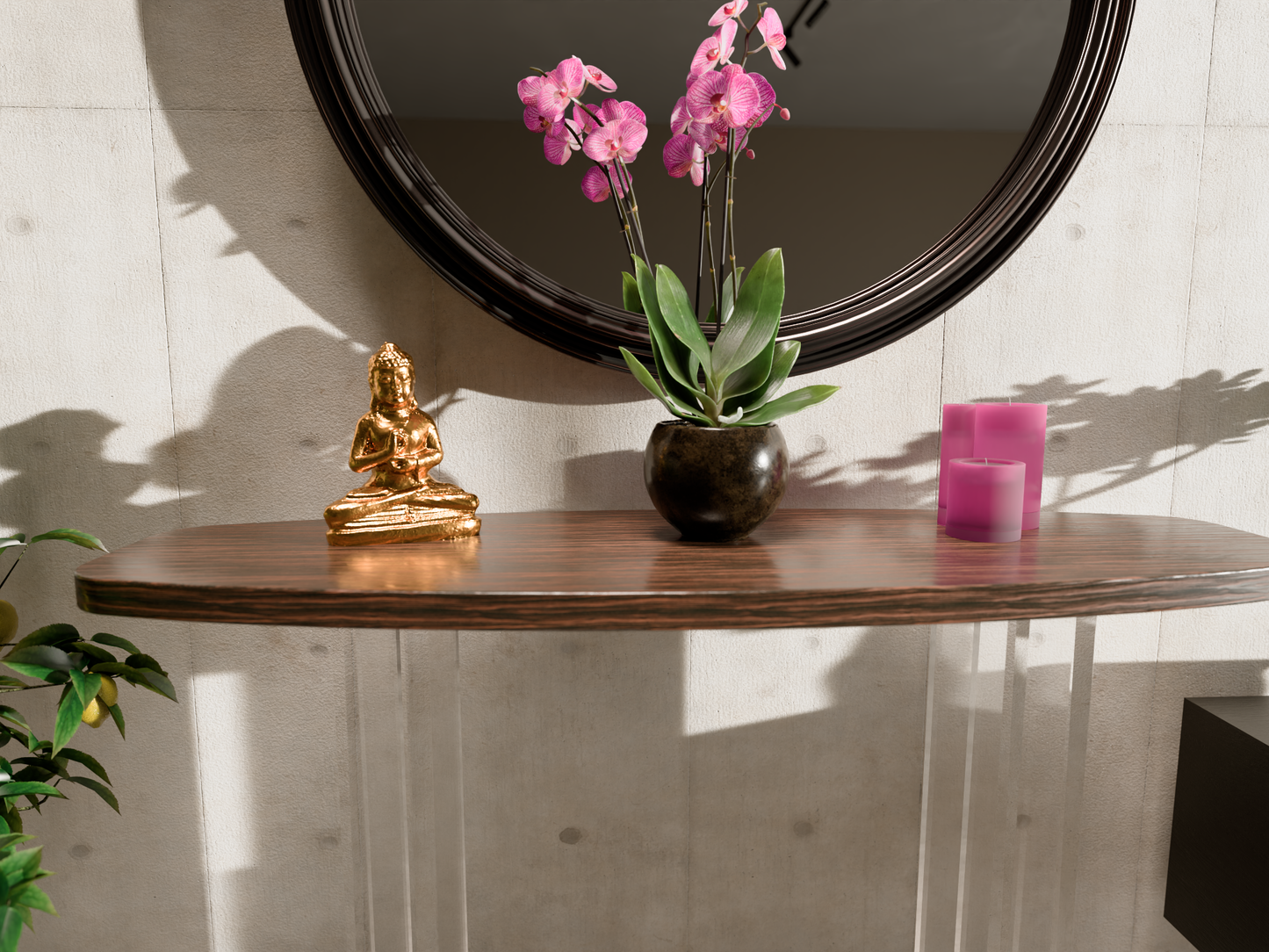 Shinto Acrylic Console Table