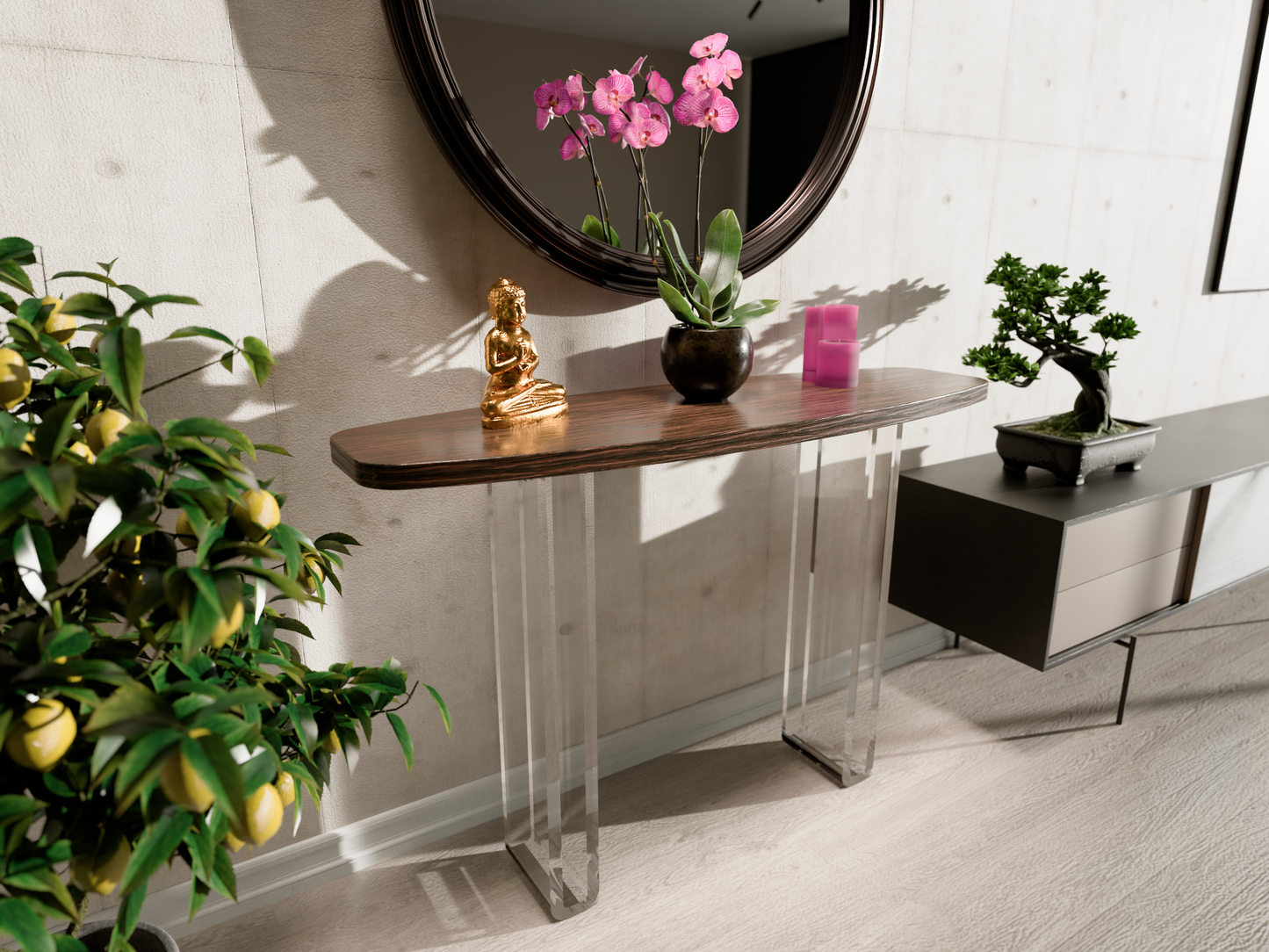 Shinto Acrylic Console Table