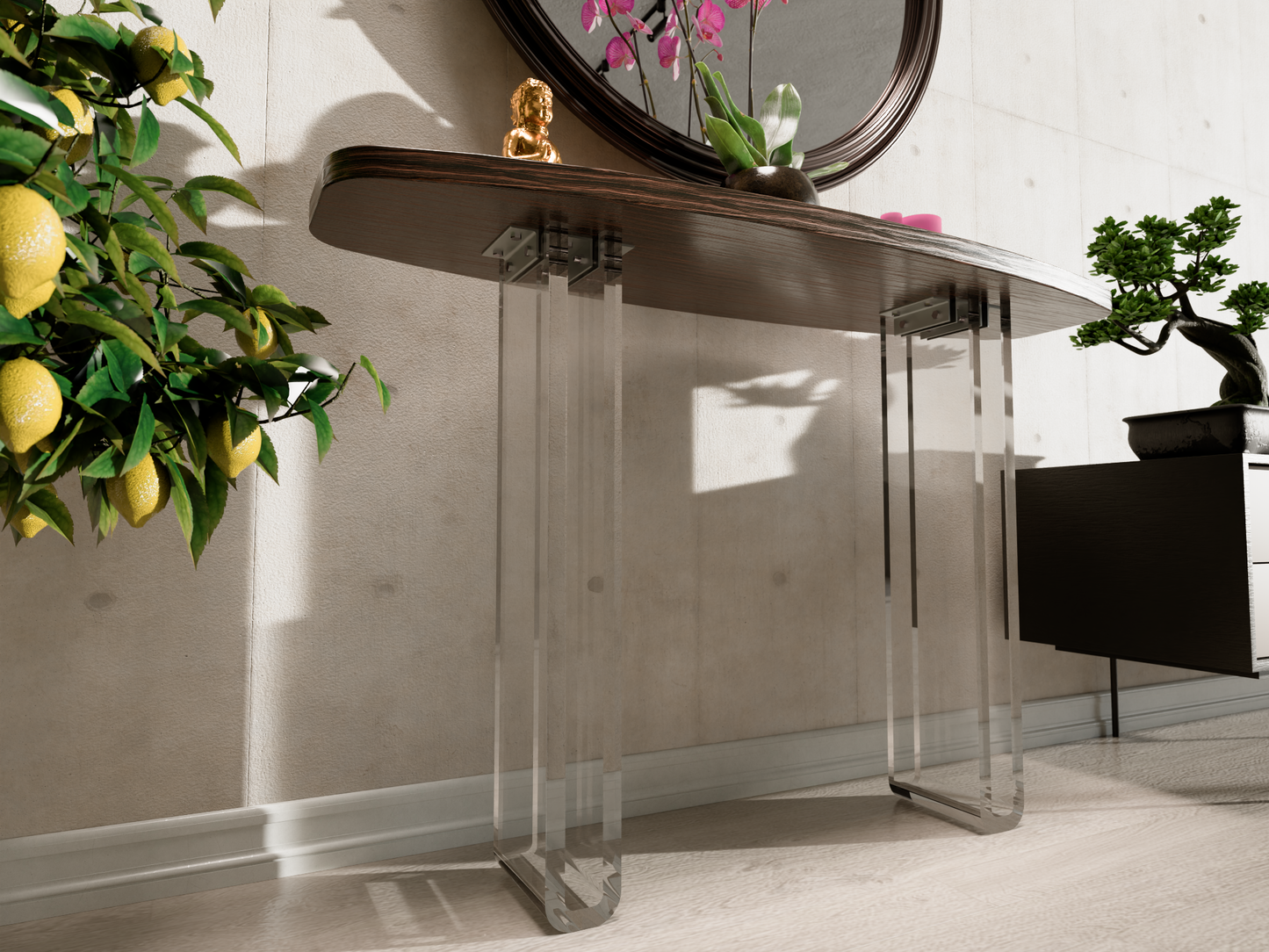 Shinto Acrylic Console Table