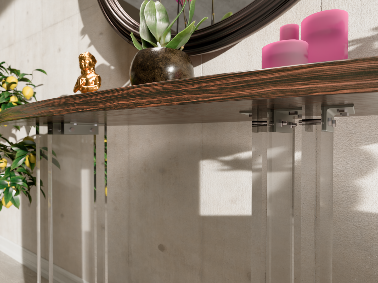 Shinto Acrylic Console Table